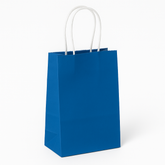 Bright Royal Blue Kraft Gift Bags, 10-Pack